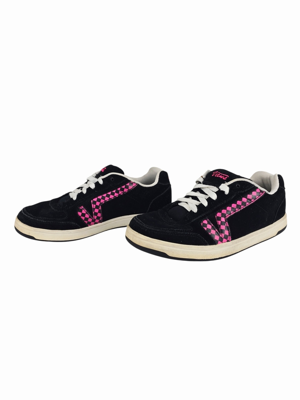 Vans Women's Black & Pink Checkerboard Low-Top Sneakers - Picture 7 of 13